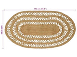 Area Rugs Natural 100 x 152 cm Jute 42010814