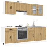 8 Piece Kitchen Cabinet Set Kalmar Artisan Oak Engineered Wood 3314840