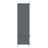 Wardrobe with Chalkboard Grey and White 90 x 45 x 165 cm 42003035