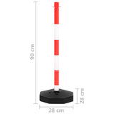 Chain Post Set with 10 m Plastic Chain 150955
