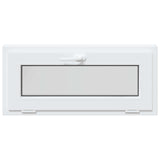 Tilt Basement Window RISOR 95 x 45 cm PVC and Clear Plain Glass 42047803