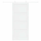 Sliding Door ORKDAL White 93 x 211 cm Solid Pine Wood 3333433