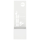 Garden Privacy Screen White 50 x 150 cm Cold-rolled steel 876470