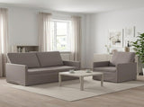 Sofa Set 2 pcs Taupe Fabric 3433154