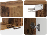 TV Cabinet Set Wall-mounted 4 pcs Old Wood Engineered Wood 3409031