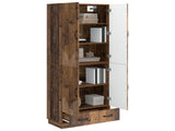 Cabinet Set 2 pcs Old Wood Engineered Wood 3416779