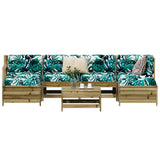 7 Piece Garden Sofa Set Impregnated Wood Pine 3250991