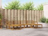 Outdoor Sofa Set 6 pcs Natural Solid Acacia Wood 3366767