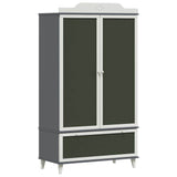 Wardrobe with Chalkboard Grey and White 90 x 45 x 165 cm 42003035