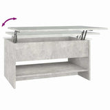 Coffee Table Concrete Grey 80x50x40 cm Engineered Wood 809660