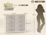 Wood Storage Chest of Drawers 09381477