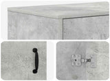 Electric Fireplace Concrete 155 x 30 x 44 cm Engineered wood 8021018