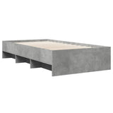 Bed Frame without Mattress Concrete Grey 75x190cm Engineered Wood 3295712