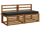 2-Piece Bench Cushions SOEST 2 pcs 100% Polyester Anthracite 949685