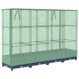 Raised Bed with Greenhouse Cover Rattan Look 160x40x123 cm 4015826