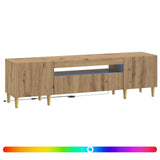 LED TV Cabinet Artisan Oak Engineered Wood 896694