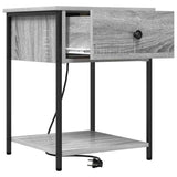 Bedside Cabinet with Drawer 2 pcs Grey Sonoma 42 x 41 x 56 cm 859427