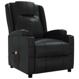 Massage Chair Black Faux Leather 321311