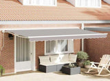 Awning Replacement Fabric Light Grey 4 x 2 m Polyester 42000585