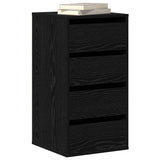 Drawer Cabinet Black 40 x 41 x 76 cm Engineered Wood 868912