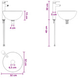 Bathroom Furniture Set 2 pcs Black 33 x 34.5 x 100 cm 3406134