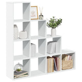 Room Divider Bookcase 4-Tier White 131,5x29x131,5 cm Engineered Wood 857967