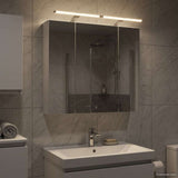 Bathroom Mirror Cabinet White 80 x 14.5 x 70 cm Engineered wood 889111