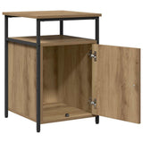 Bedside Cabinet with Drawer 2 pcs Artisan oak Engineered Wood 879504