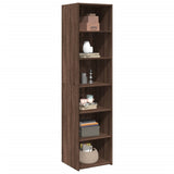 Highboard Brown Oak 45x41x185 cm Engineered Wood 3281679