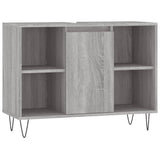 3 Piece Bathroom Furniture Set Grey Sonoma Engineered Wood 3190305