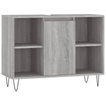 ZNTS 3 Piece Bathroom Furniture Set Grey Sonoma Engineered Wood 3190305