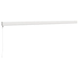 Retractable Awning Yellow and White 5x3 m Fabric and Aluminium 3154535