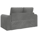 Folding Sofa Bed Dark Grey 148 x 71 x 83 cm Velvet 42030510