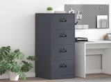File Cabinet with Drawer 2 pcs Anthracite 44 x 50 x 139 cm 3406156