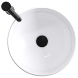 Bathroom Wash Basin Matte Black 38.5 x 38.5 x 16 cm Metal 890239