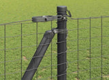 Fence Post 7 pcs Grey Steel 42004306