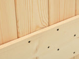 Sliding Door 2 pcs 80 x 210 cm Solid Pine Wood 3444875