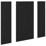 Wall-Mounted Coat Rack Wall-mounted Black Oak 96 x 1.5 x 90 cm 874532