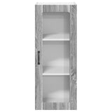 Wall Glass Cabinet LUCCA Grey Sonoma 40 x 31 x 100 cm 885101