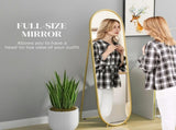 40 x 160cm Full Length Mirror, Floor Standing, Wall-Mounted or Leaning Against Wall Tall Mirror w/ T3398P341322
