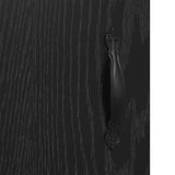 Sideboard Black Oak 69.5 x 34 x 90 cm Engineered Wood and Iron 881599