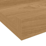 Wall Shelf 2 pcs Brown 115 x 9 x 3 cm Engineered Wood 42020015