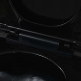 Wall-Hung Toilet with Concealed Cistern Ceramic Black 3054479