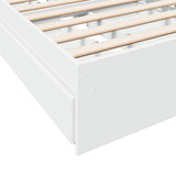 Bed Frame with Drawers without Mattress White 100x200 cm 3280671