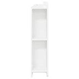 Headboard Cabinet with Storage White Engineered Wood 8001237