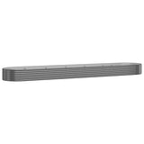 Garden Raised Bed Galvanised Steel 600x140x36 cm Anthracite 319051