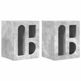 Bedside Table 2 pcs Concrete Grey 40 x 35 x 50 cm 891251