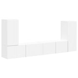 TV Cabinet Set 4 pcs White Engineered Wood 3409114