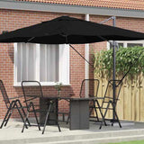 Umbrella Black 351 x 250 x 260 cm Polyester and Aluminium 42003347