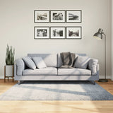 Shaggy Rug PAMPLONA High Pile Modern Blue 160x160 cm 375324
